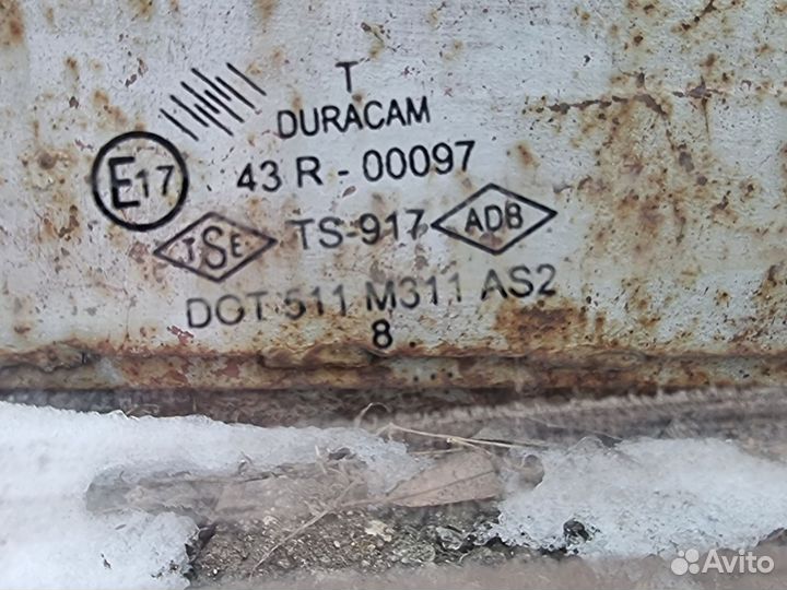 Стекло задней левой двери Лада Ларгус