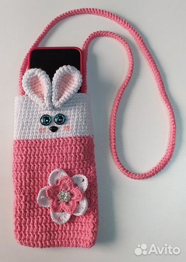 Чехол для смартфона вязаный