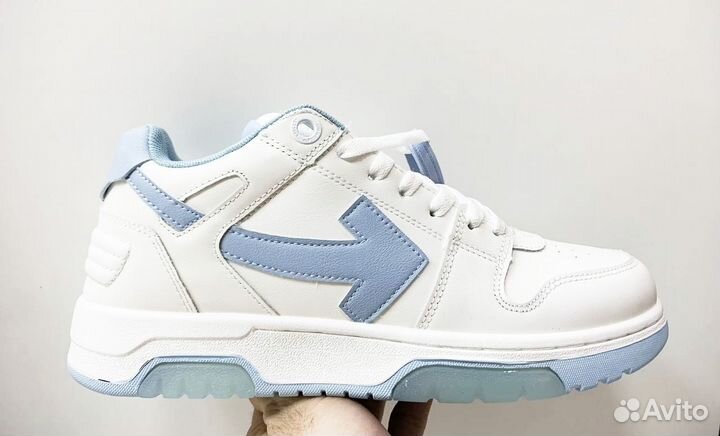 Кроссовки off white out of office blue