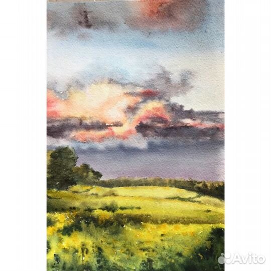 Картина акварель