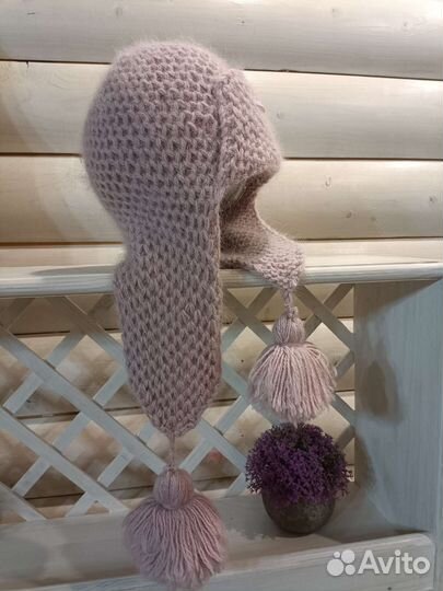 Шапка женская из пуха норки