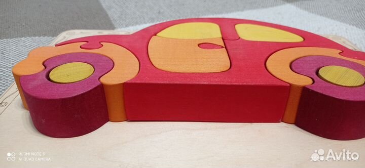 Пазл Машинка деревянный