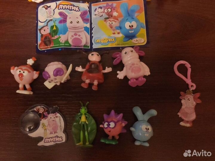 Киндер-сюрприз смешарики лунтик,пасхальные кролики