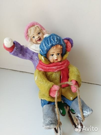 Ватные ёлочные игрушки