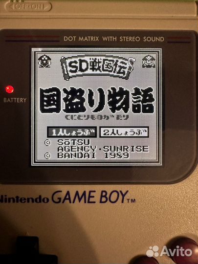 Игра SD Gundam для Game Boy оригинал