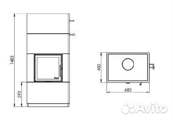 Теплоаккумулирующая печь Nordpeis Salzburg M II
