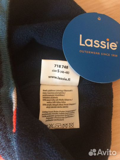 Шапочка Lassie 46-48 полушерсть на флисе