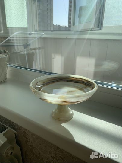 Чаша для конфет, фруктов, печенья. Оникс