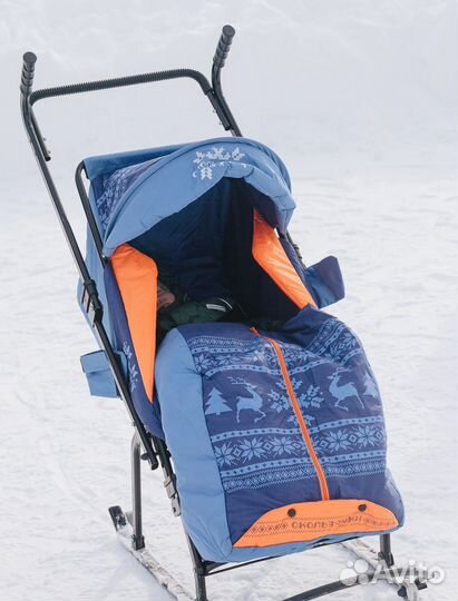 Детские санки коляска бу