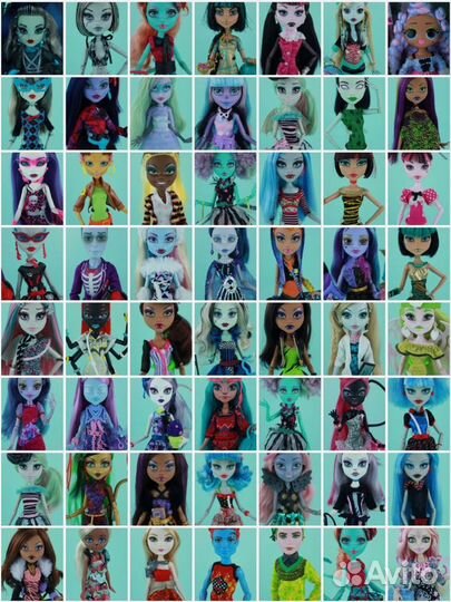 Много кукол Monster High