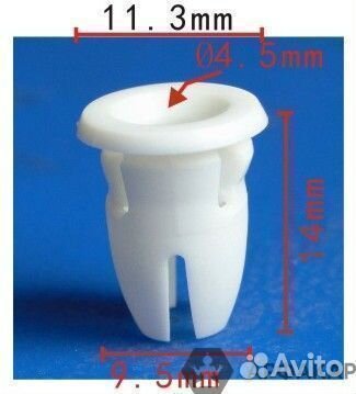 Крепёж автомобильный, пистон, клипса Mercedes