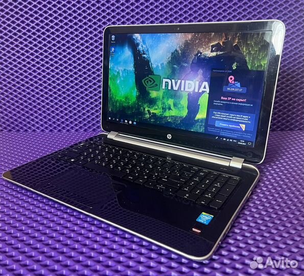 Мощный ноут HP х4core Intel i5/2 видеочипа для игр
