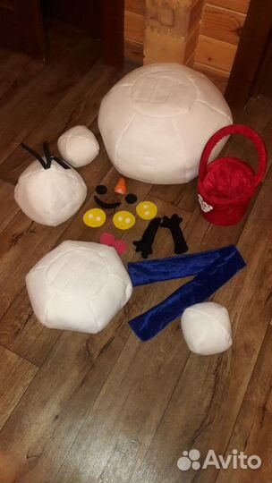 Огромный снеговик пазл 1 метр