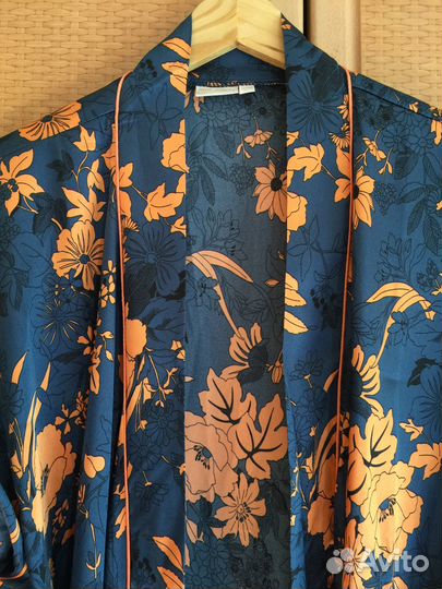 Шелковый халат кимоно