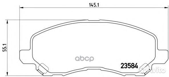 Колодки тормозные дисковые передн. citroen C4 A