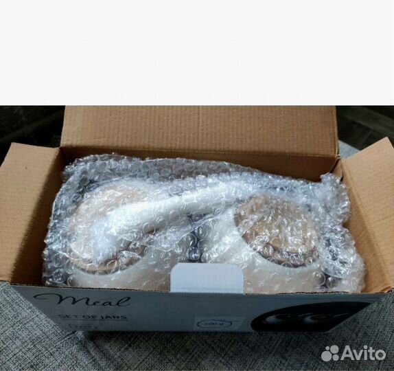 Сахарницы в наборе на бамбуковой подставке новые