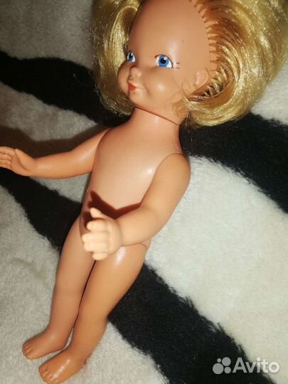 Кукла Хитруля гдр с пышной шевелюрой