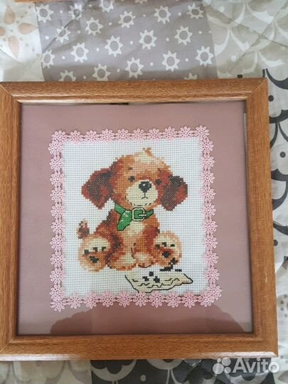 Вышивки в рамках