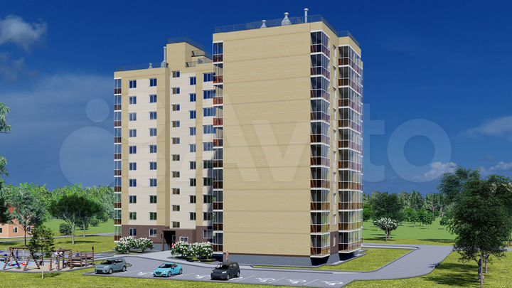 1-к. квартира, 39,7 м², 9/10 эт.