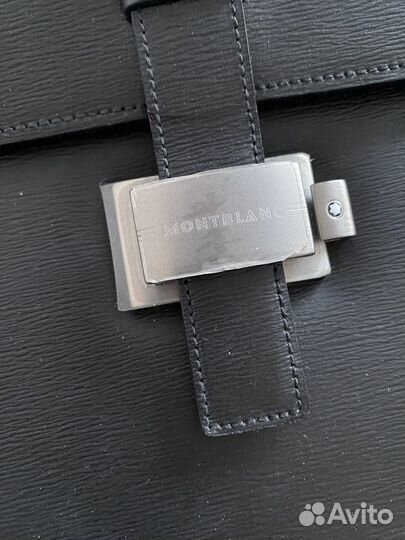 Новый Мужской кожаный портфель montblanc