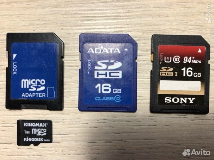 Карта памяти MicroSD + адаптер