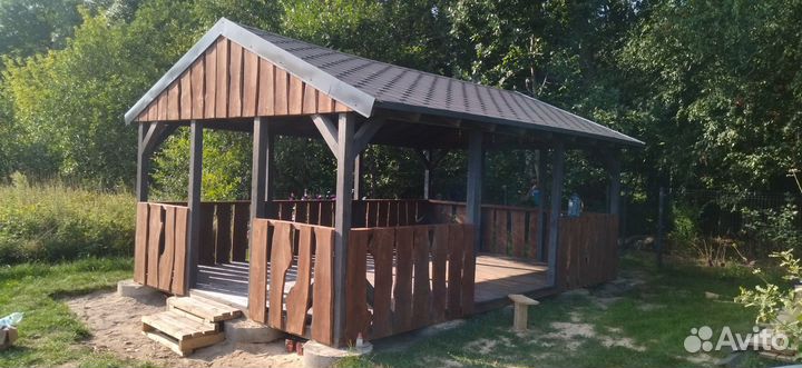 Строительство беседки