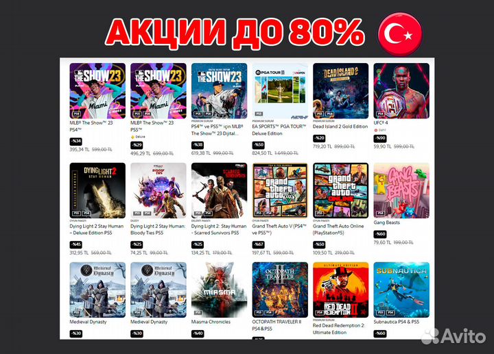 Игры Для Playstation PS4 & PS5 Турция