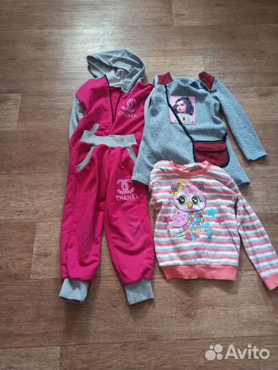 Детские вещи пакетом для девочки 110 116