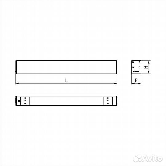 Светильник лво02-2х28-001 Line