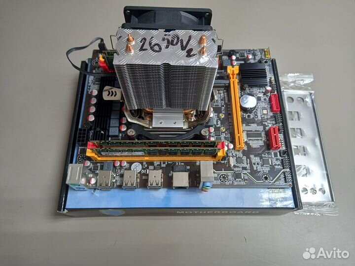 Связка 16ядер E5-2650V2 3,40Tb+матьX79+64Гб+Кулер