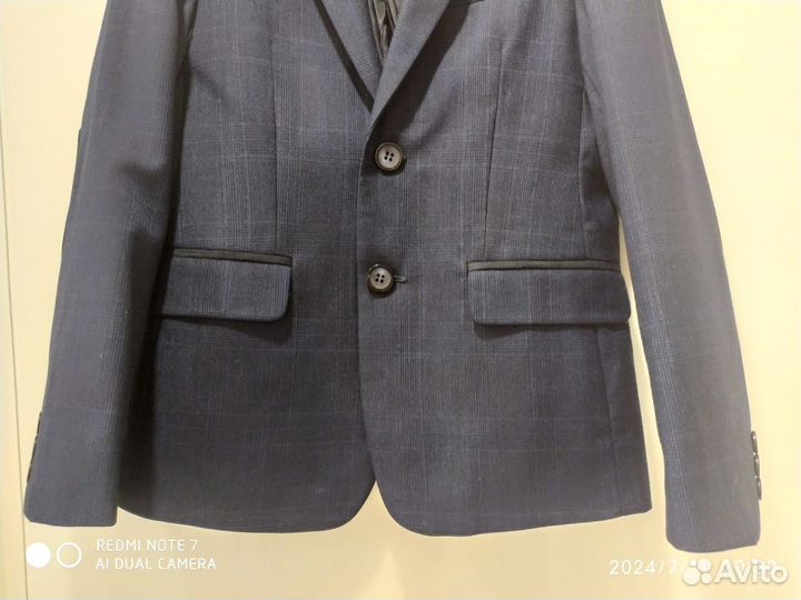 Пиджак школьный для мальчика 134