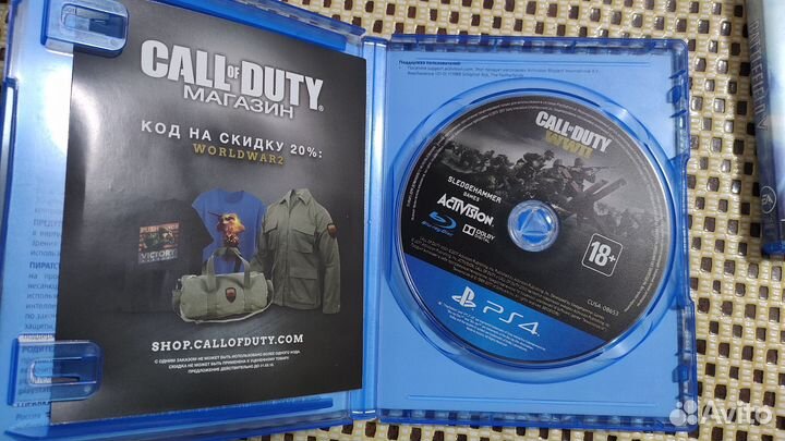 Call of duty WW2 ps4 диск