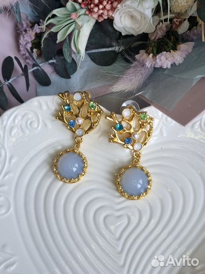 Серьги новые в винтажном стиле