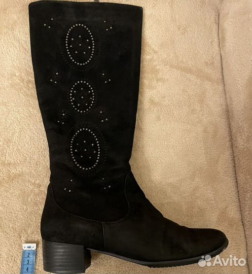 Сапоги зимние замшевые женские 39 размер