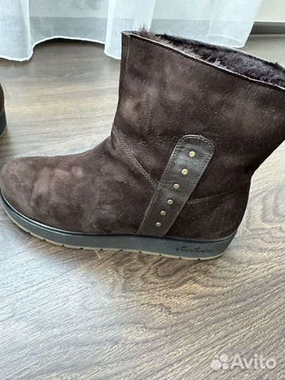 Ботинки зимние натуральная замша 38