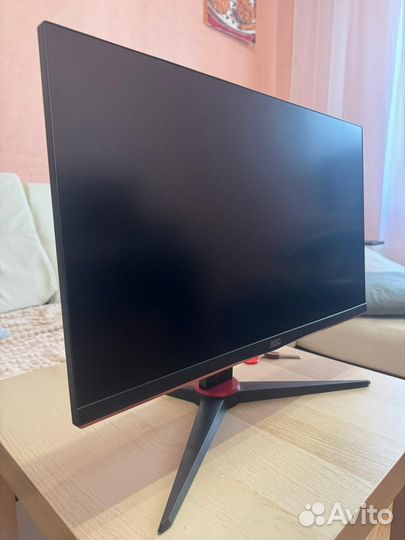 AOC 23.8 Манитор 24G2SAE/вк Чёрно-красный