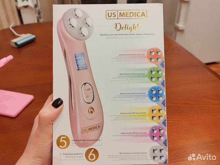 Прибор для омоложения кожи лица и тела Delight