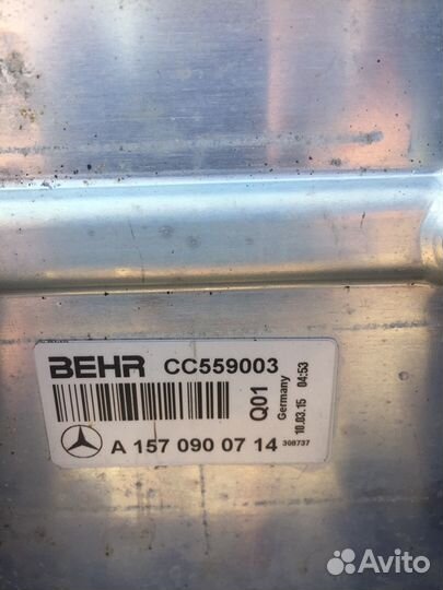 Интеркулер А1570900714 Mercedes М157 63AMG