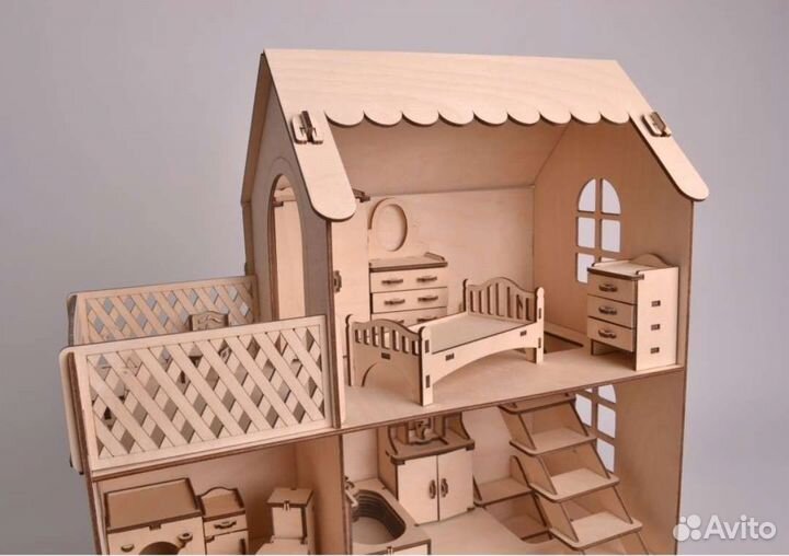 Новый кукольный домик в упаковке