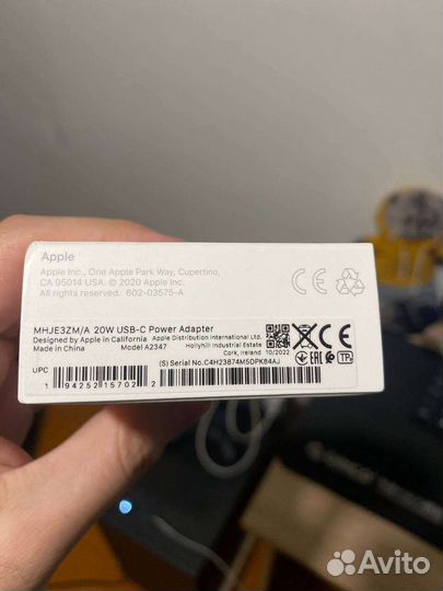 Сетевое зарядное устройство apple