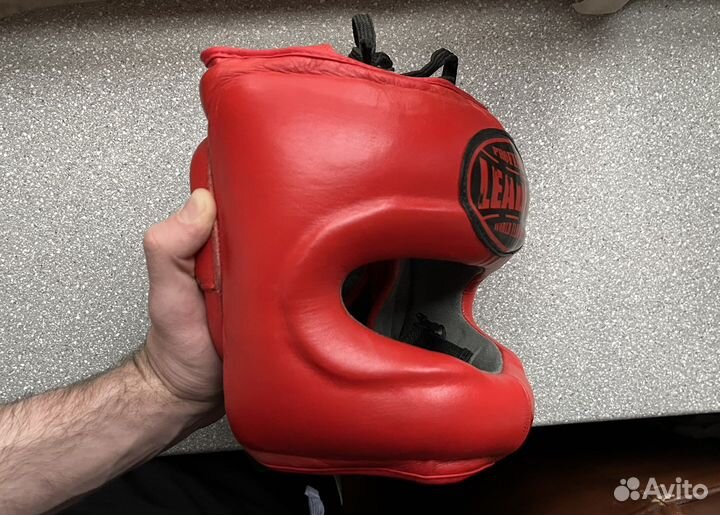 Боксерский шлем Leaders с бампером