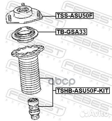 Опора амортизатора toyota highlander/kluger ASU