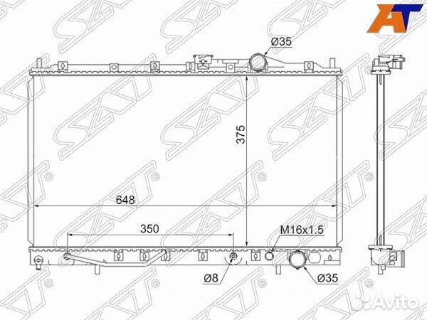 Радиатор mitsubishi galant/eterna/emeraude V6 9