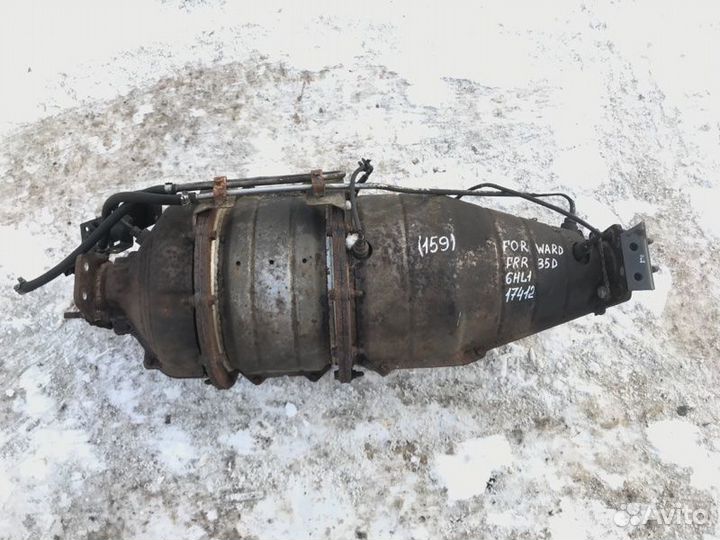 Бочка глушителя Isuzu Forward FRR35D 6HL1 2003