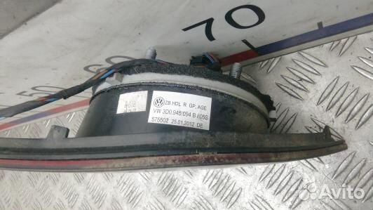 Фонарь правый крышки багажника volkswagen phaeton