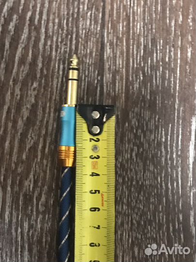 TRS балансный стерео кабель jack 6,3 (1 метр)