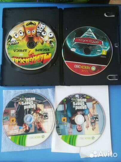 Диски не лицензия на шитую Xbox360 б/у