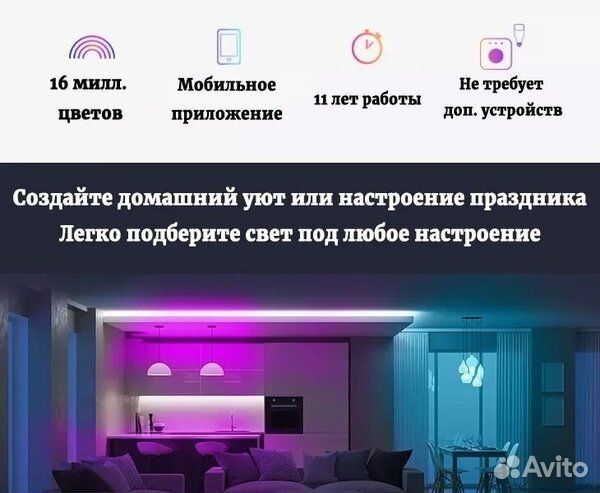 Умная лампочка Xiaomi Mi LED (White and Color)