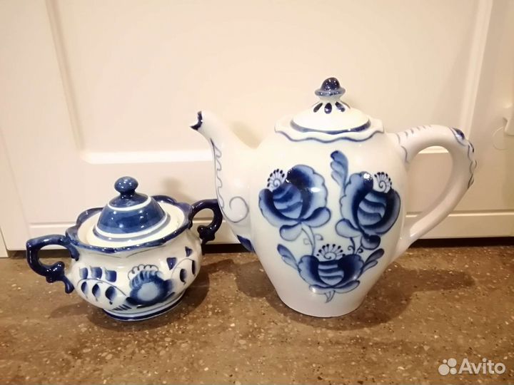 Фарфоровая посуда гжель СССР