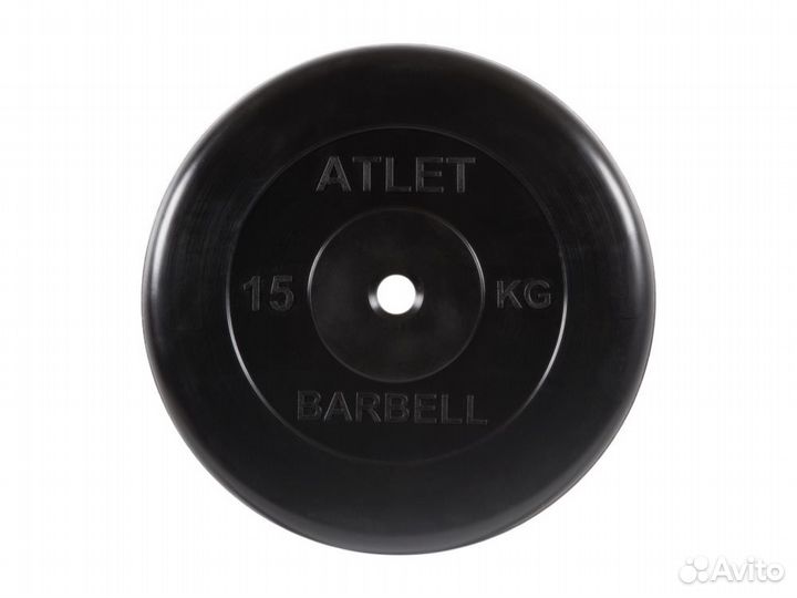 Штанга разборная обрезиненная Barbell 74 кг